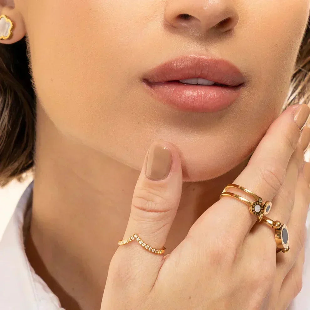 Anillo Realeza Chapado en Oro de 18K